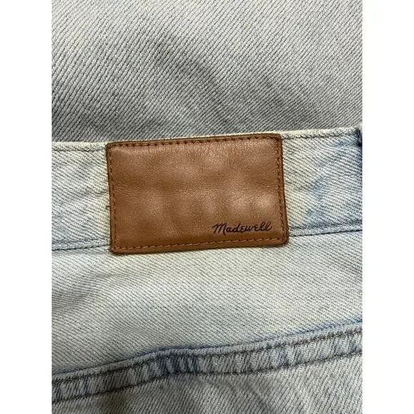 Madewell Women’s The Dad Jean High Rise Distressed Size 26 Light Wash - Picture 10 of 14